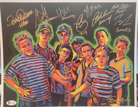 The Sandlot Autograph Signed 8 Cast Members Inscribed 11X14 PHOTO WITH COA #2 Cover