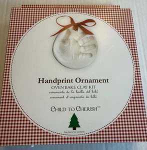 Child to Cherish Marshmallow Clay Handprint Christmas Ornament Kit - New in Box - Picture 1 of 4