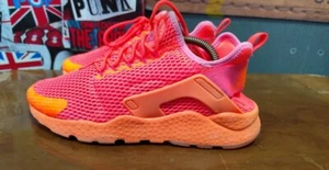 Nike WMNS Air Huarache Run Ultra BR Orange/Crimson Size UK 7 - Picture 1 of 12