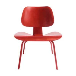 Eames Molded Plywood Lounge Chair (LCW) in Red Vintage 2004 Herman Miller - Picture 1 of 18