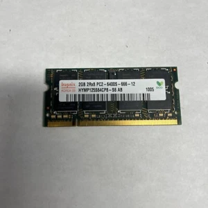 Hynix 2GB Laptop Ram Memory 2Rx8 PC2 6400S -666-12. HYMP125S64CP8-S6 AB - Picture 1 of 2