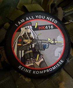 Girl's Frontline cosplay HK 416 GFL anime girl airsoft waifu morale milsim patch - Picture 1 of 3