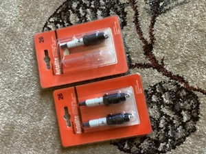 TWO (2) Spark Plugs Copper Resistor AUTOLITE 26 NOS + Bonus Extra 1 Plug - Picture 1 of 2