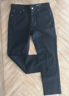Pantalones de mezclilla de pierna recta negros de Murano para hombre $70 Dillards exclusivos talla 34x30 usados en excelente estado  Foto 1 de 4