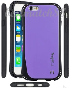 for iPhone 6 6s purple black dual layer hybrid case super cool 4.7" for 6 / 6 s - Picture 1 of 2