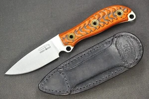 Busse Combat BAD Boney Active Duty .14" Flat Ground Satin INFI, Orange/Black G10 - Picture 1 of 15
