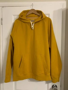 Lands End Hoodie Sweat Jumper Size XL Yellow Mustard - Picture 1 of 4