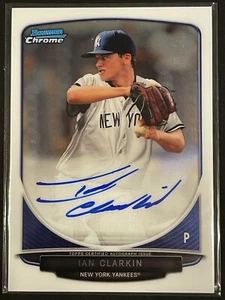 2013 Bowman Chrome Draft Ian Clarkin AUTO Prospect Autograph Yankees Cubs 8 - Picture 1 of 2