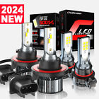 For Jeep Gladiator 2020-2022 6500k White Led Headlights & Fog Light Bulbs Kit