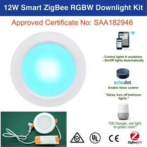 SmartThings Echo Plus 12W Smart ZigBee RGBW LED Downlight for Home Automation - Picture 1 of 7