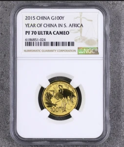 NGC PF 70 ULTRA CAMEO 2015 100Yuan CHINA G100Y YEAR OF CHINA IN S.AFRICA Coin - Picture 1 of 4