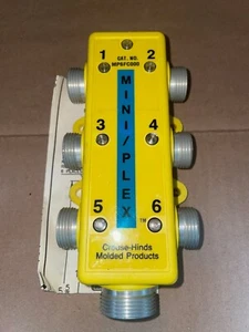 CROUSE-HINDS MP6FC000 6 PORT MINI-PLEX 120V 7A - Picture 1 of 4