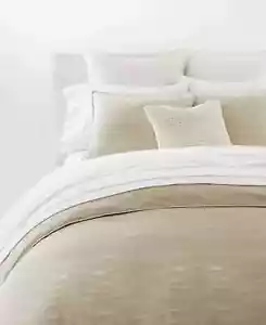 Lauren Ralph Lauren Kent Duvet Cover 35% Linen 65% Cotton Taupe/Sand Queen $360 - Picture 1 of 7
