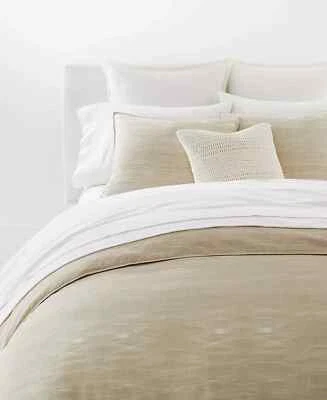 Lauren Ralph Lauren Kent Duvet Cover 35% Linen 65% Cotton Taupe/Sand Queen $360 - Image 1 of 4