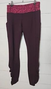Lululemon All the Right Places Scrunch Leggings in Dark Maroon Size 6 - Picture 1 of 10