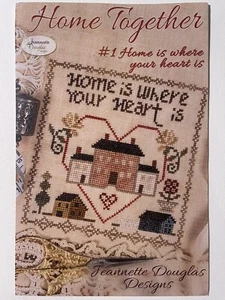 Home Together Kreuzstichkarte von Jeannette Douglas Designs - Bild 1 von 2