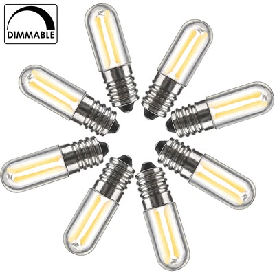 1x 10x Dimmable Mini E14 LED Freezer Filament Light Bulbs 4W Refrigerator Lamps - Image 1 of 4