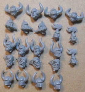 Warriors of Chaos Marauders - Heads (a) Bits Bitz Kitbash Warhammer Old World - Picture 1 of 1