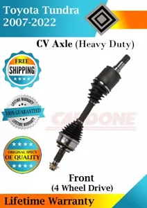 Cardone OEM Front CV Axle For 2007-2022 Toyota Tundra 4WD HD Lifetime Warranty - Picture 1 of 8