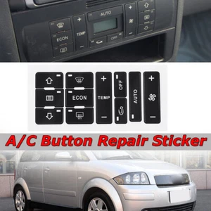A/C Klimabedienteil Tasten Aufkleber Klimaautomatik Reparatur für Audi A2/ A3 8L - Picture 1 of 7