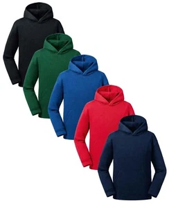 Russell 265B Kids Boys Girls Childs Authentic Hooded Sweatshirt Hoodie - Picture 1 of 7