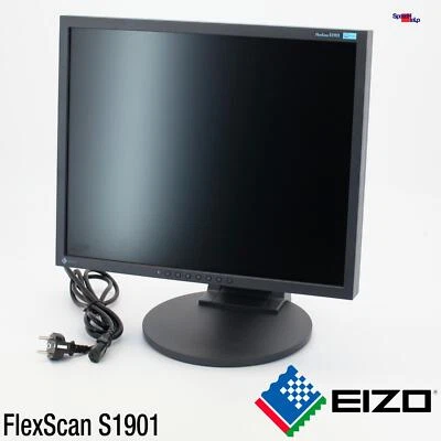 19 " 48.3CM EIZO Flexscan S1901 Affichage Écran 5:4 1280x1024 Profi Rotation - Bild 1 von 4