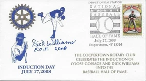Dick Williams Autographed HOF Induction Cachet   - Picture 1 of 1