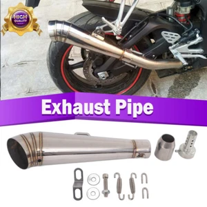 Motorcycle Exhaust Muffler Pipe DB Killer Slip On M4 Exhaust For GSXR 750 YZF R6 - Picture 1 of 11