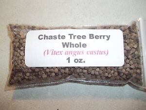 1 oz. Chaste Tree (Vitex) Berry Whole (Vitex agnus castus)