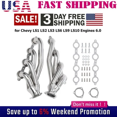 Cabezales de conversión intercambiables S10 para motores Chevy LS1 LS2 LS3 LS6 LS9 LS 6,0 5,3 A Foto 1 de 4