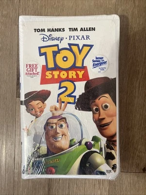 Toy Story 2 VHS 2000 Disney Clamshell New Sealed  Shrink w/ Hype Sticker Foto 1 de 4