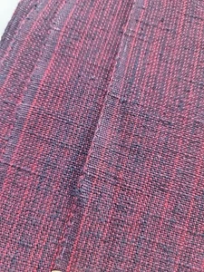 3.3yds X 47"w 50s 60s 70s Vintage Red & Black Donegal Tweed Sewing Fabric  - Picture 1 of 24