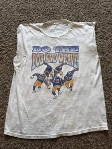 T-shirt bianca vintage anni 2000 St. Louis Rams Do The Bob And Weave NFL grafica XL - Foto 1 di 7