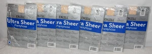 6 Vanilla Ultra Sheer Pantyhose Lot One Size 5'-5'9" 100-160lbs - Picture 1 of 7