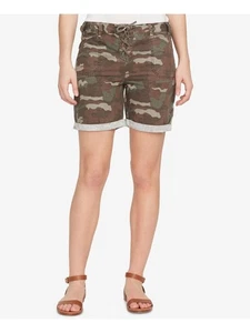 WILLIAM RAST Womens Green Camouflage Cargo Shorts 25 Waist - Picture 1 of 11