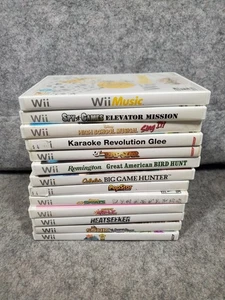 Nintendo Wii Game Lot (13) SpongeBob, Sonic, Singing Games, Hunting Not Tested - Picture 1 of 13
