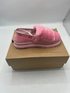Zapatilla UGG Disco a Rayas Rosa Rosa Para Mujer EE. UU. Tallas 8 ¡¡NUEVA!!! - Imagen 1 de 8