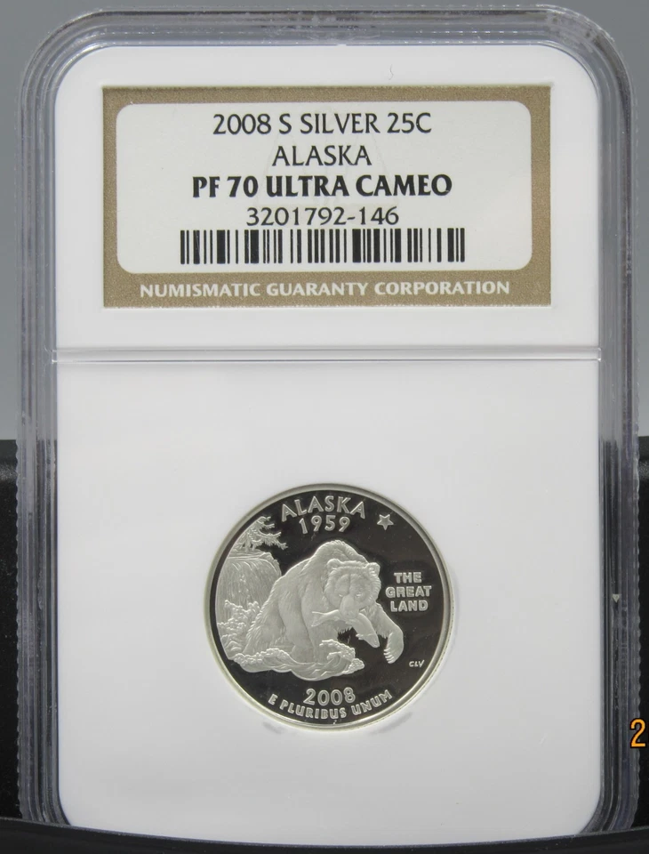 2008 S Alaska Silver NGC PF 70 UCAM - Image 1 of 1