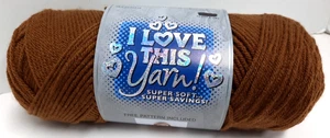 I Love This Yarn! Super Soft 72/CINNAMON #4 Medium 7 oz 355 Yd Acrylic - Picture 1 of 5