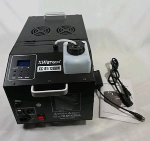 Macchina nebbia fumo 1200 W bassa sdraiata palco DJ nebulizzatore macchina nebbia terreno senza telecomando - Foto 1 di 5