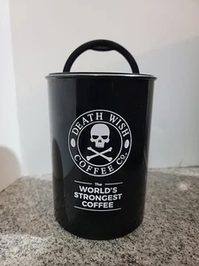 Death Wish Kaffee Worlds Strongest Airscape Kanister Edelstahl fehlender klarer Deckel - Bild 1 von 6