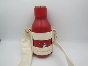 Starbucks 2021 China Feliz Navidad Pingüino Rojo 15 OZ Aspiradora con Cubierta de Cinturón - Imagen 1 de 9