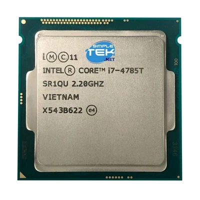 INTEL CORE i7-4785T LGA 1150 QUARTA GEN PROCESSORE CPU 4C/8T MAX 3,20GHZ 35W - Immagine 1 di 4