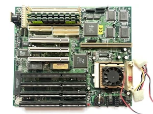 PCChips M507 Socket 5 Baby AT Motherbard with Pentium 100 MHz CPU and 16MB RAM - Picture 1 of 12