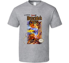 Castlevania Dracula's Curse Nes Video Game Cover T Shirt
