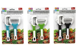 Sparschäler Set 2 tlg. Gemüseschäler Obstschäler Küchenhelfer Spargelschäler - Bild 1 von 13