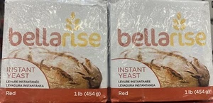 2x Bellarise Fast Acting Red Instant Dry Yeast for Bread 1 Lb - 2 PACK - 2 Lbs - Picture 1 of 2