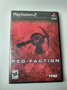 RED FACTION, SONY PLAYSTATION 2, 2002, PS2 CIB BLACK LABEL COMPLETE WITH CASE - Picture 1 of 3