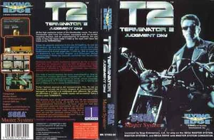 - T2 - Judgment Day Master System Box Art Case Insert Cover Only - Picture 1 of 1