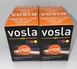 4x- Vosla 9012+120 (HIR2) Bulb Lamps 12V 55W PX22D Made In Germany ULTIMATE - Picture 1 of 11